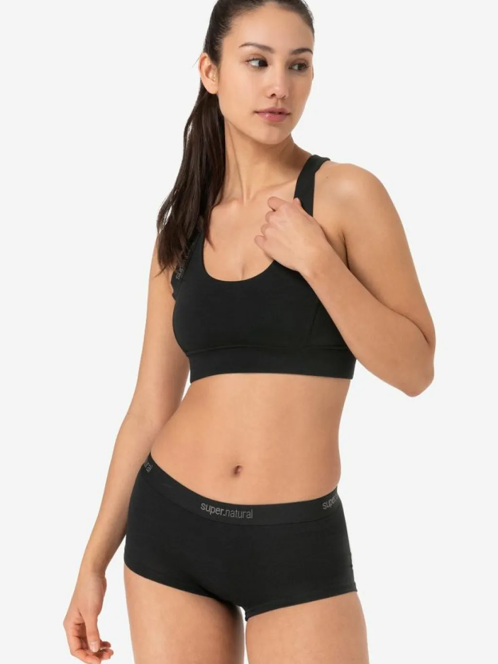 W Rubberribbra Black*Super.Natural Outlet