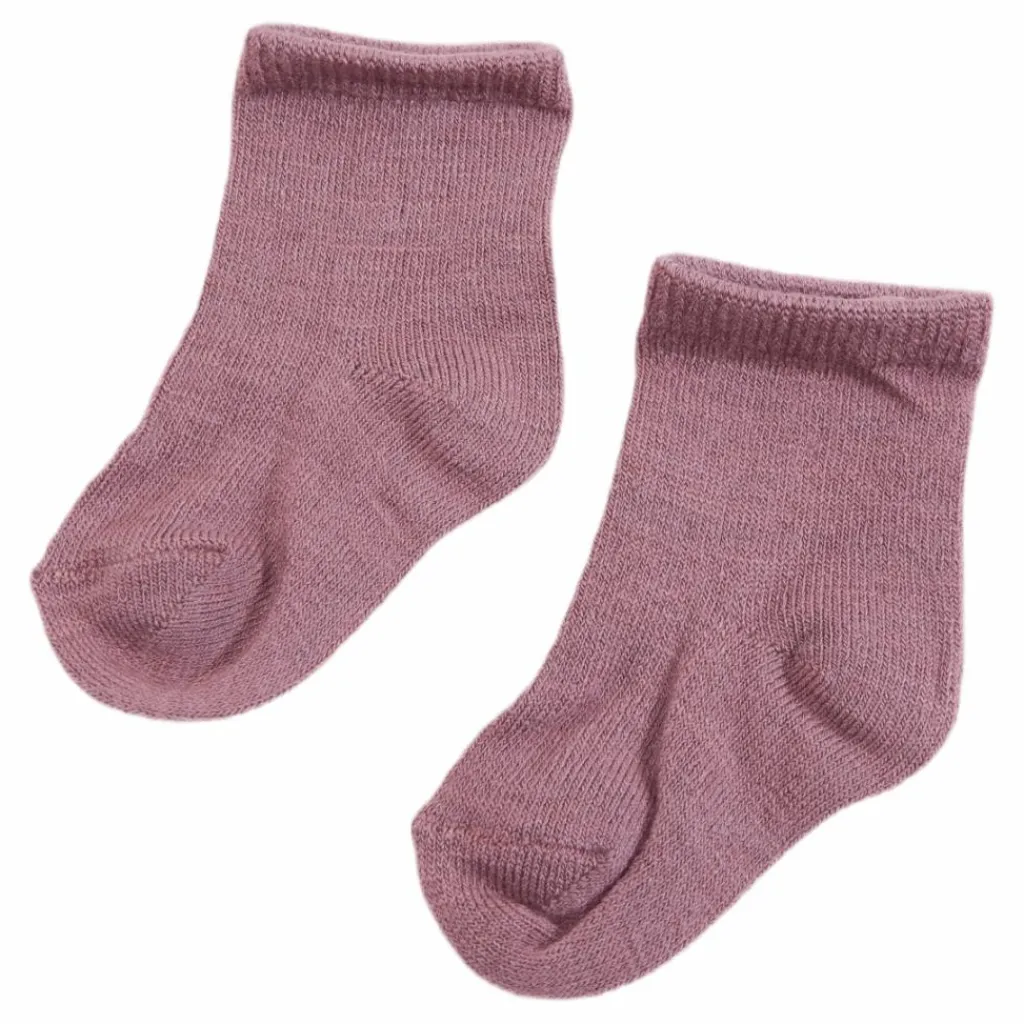 Name It Wakta Wool/Vis 2P Sock Red Röd New