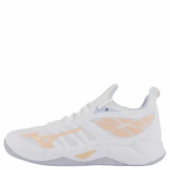 Mizuno Wave Dimension W White/peach Parfait/halogen Bl Vit New