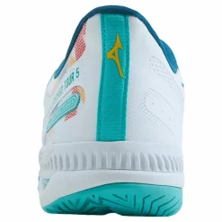 Mizuno Wave Exceed Tour 5 Ac White/turquoise/moroccan Blue Blå