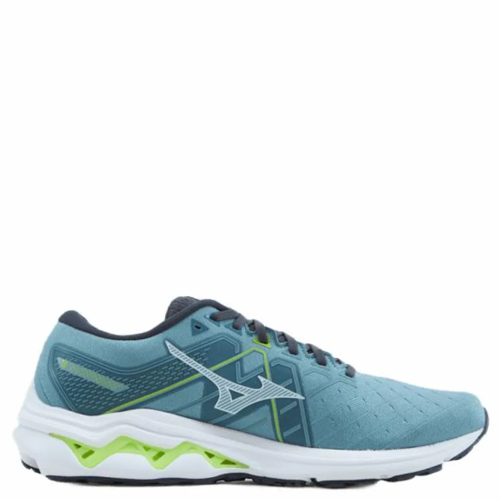 Wave Inspire 18 Smoke Blue/white/neon Flame*Mizuno Sale