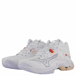 Mizuno Wave Lightning Z8 Mid W White/aleutian/cloud Pink Vit och Rosa Clearance