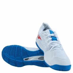Mizuno Wave Supersonic 2 White / Ignition Red / French Vit Online