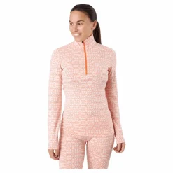 Icebreaker Women 250 Vertex Ls Half Zip A Snow/flash/j Rosa Clearance