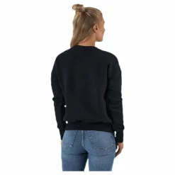 Womens Badge Of Sport Crew Sweatshirt Black*adidas New