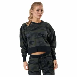 Nike Women'S Dri-Fit Get Fit Training Crew Thunder Grey/White Grön Sale