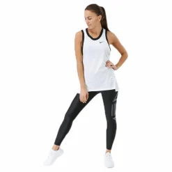 Nike Women's Elite Tank Vit och Svart Clearance