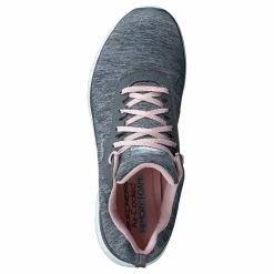Skechers Womens Flex Appeal 3.0 - Jer's Gylp Gray Light Pink Grå Best