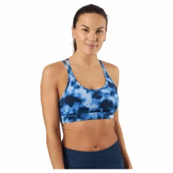 2XU Women's Form Strappy Crop Top Blue Blå