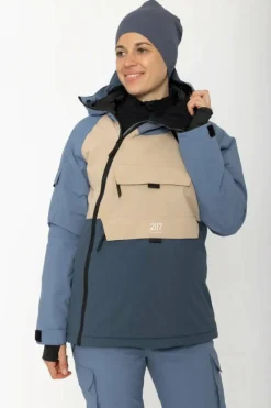 2117 of Sweden Women’S Light Padded Ski Jacket Nelkerim Dusty Blue