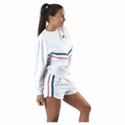 Nike Womens Nsw Heritage Crew Birch Heather/Black Vit New