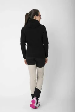2117 of Sweden Women’S Wool Pile Hoodie Skord Black Best