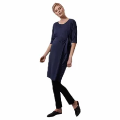 Boob Wonton Dress Blue Blå Sale