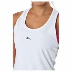 Reebok Wor Poly Tank White Vit Clearance