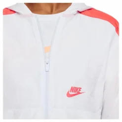 Nike Woven Front Zip Training Junior Grey Vit Clearance