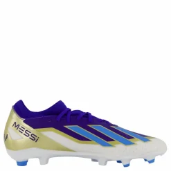 adidas X Crazyfast Messi League Firm Ground Boots Lucid Blue / Blue Burst / Cloud White Blå och Vit Clearance