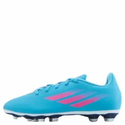 adidas X Speedflow.4 Flexible Ground Boots Sky Rush / Team Shock Pink / Legacy Indigo Blå