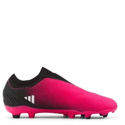 adidas X Speedportal.3 Laceless Firm Ground Boots Team Shock Pink 2 / Zero Metalic / Core Black Svart och Rosa