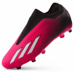 adidas X Speedportal.3 Laceless Firm Ground Boots Team Shock Pink 2 / Zero Metalic / Core Black Svart och Rosa