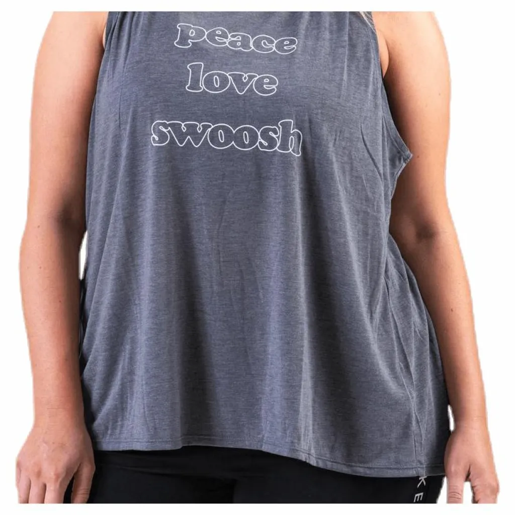 Nike Yoga Collection Tank GRX Plus White/Black Grå