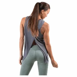 Nike Yoga Tank GRX White/Grey Grå Clearance