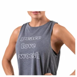 Nike Yoga Tank GRX White/Grey Grå Clearance