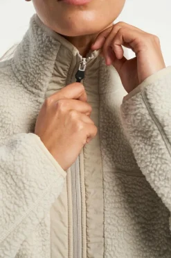 Tenson Yoke Full Zip W Sustained Grey Beige Best