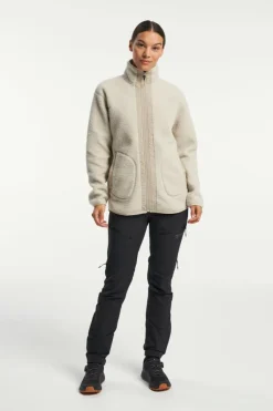 Tenson Yoke Full Zip W Sustained Grey Beige Best