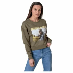 Ziggy L/S O-Neck Box Swt Green*Only Hot