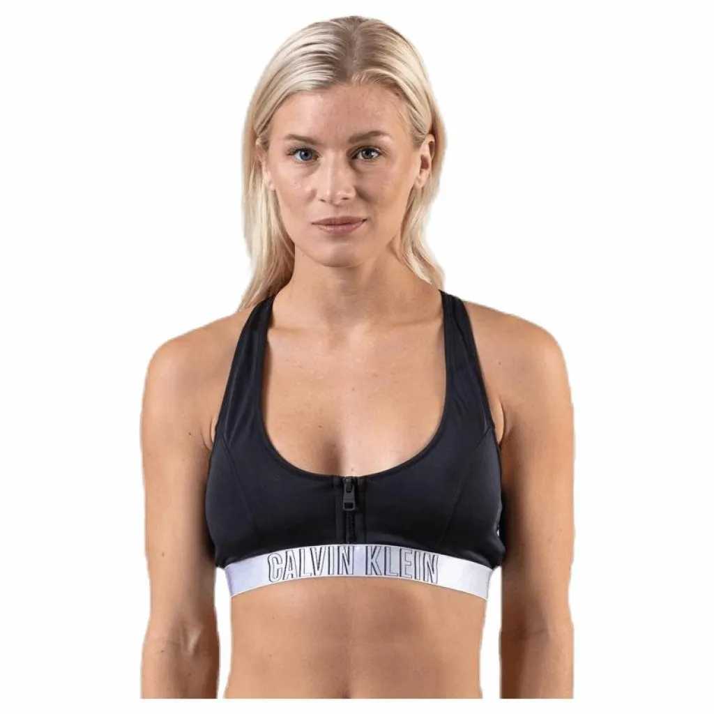 Zip Bralette-Rp Black*Calvin Klein Clearance