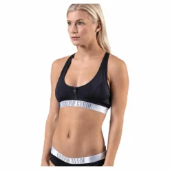 Zip Bralette-Rp Black*Calvin Klein Clearance