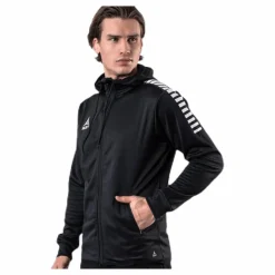 Select Zip Hoodie Monaco Black Svart