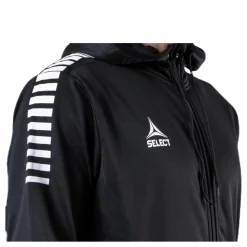 Select Zip Hoodie Monaco Black Svart