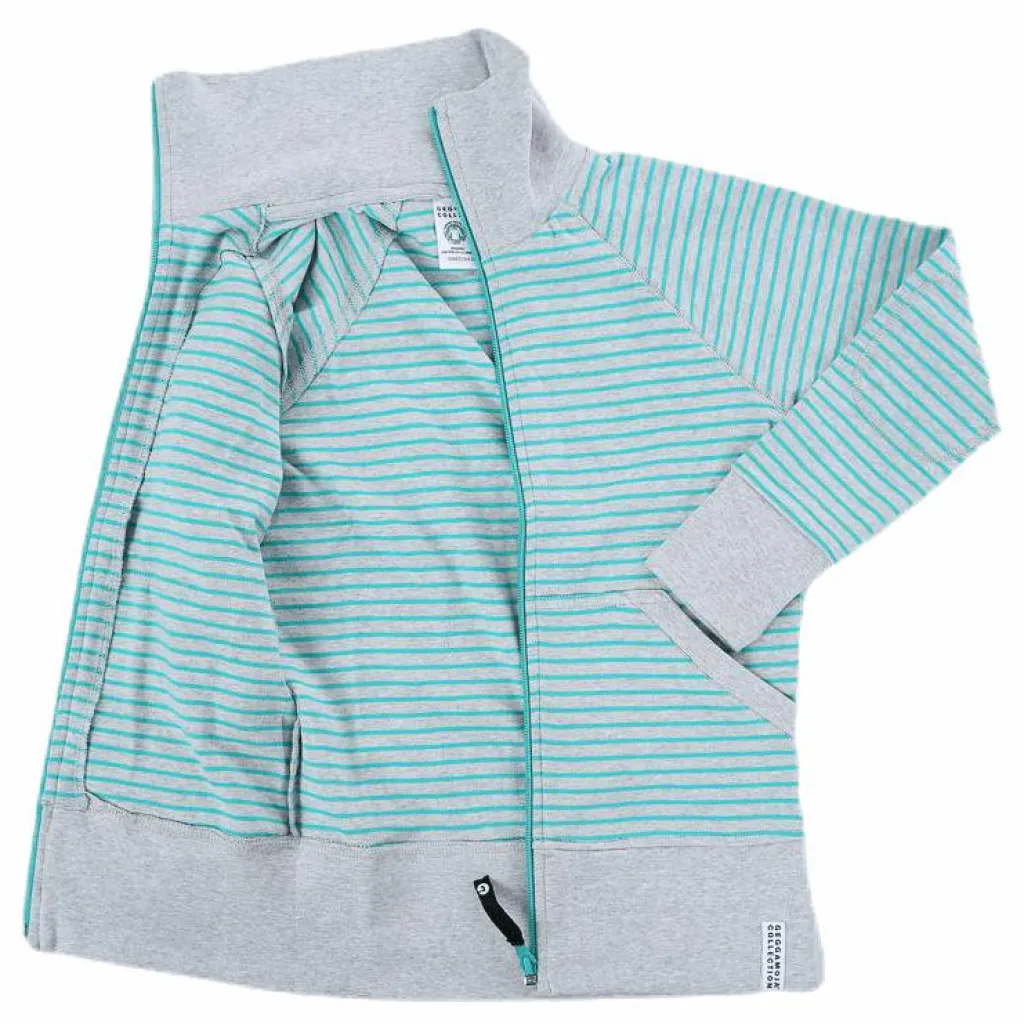 Geggamoja Zipsweater Baby Grey Grå Discount
